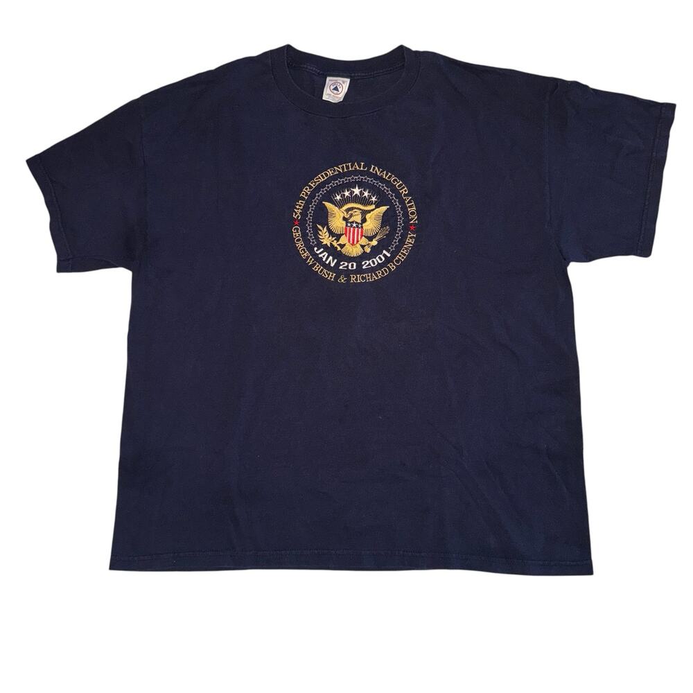 Vintage VTG Inauguration Tee 2001 Bush Cheney‎ Mens XL